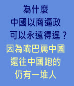 為什麼中國「以商逼政」可以永遠得逞？｜台灣e新聞