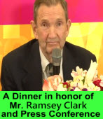 A Dinner in honor of Mr. Ramsey Clark and Press Conference｜台灣e新聞