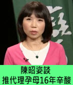 陳昭姿談推代理孕母16年辛酸｜台灣e新聞