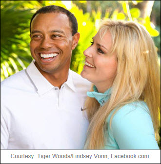  Tiger Woods and Lindsey Vonn