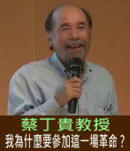 蔡丁貴教授:  我為什麼要參加這一場革命？｜台灣e新聞