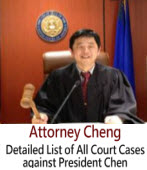 Detailed List of All Court Cases against President Chen