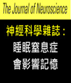 神經科學雜誌 : 睡眠窒息症會影響記憶-台灣e新聞