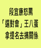 段宜康怒罵「選對會」王八蛋　拿提名去搞關係-台灣e新聞