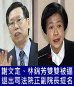 謝文定、林錦芳雙雙被逼退出司法院正副院長提名-台灣e新聞
